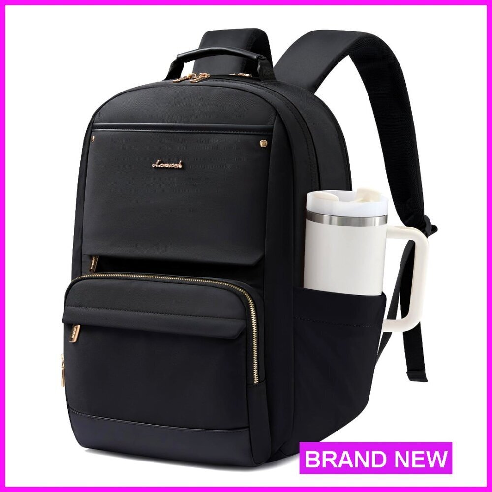 Large Capacity 15.6 Inch Laptop Backpack with Water Bottle Pockets